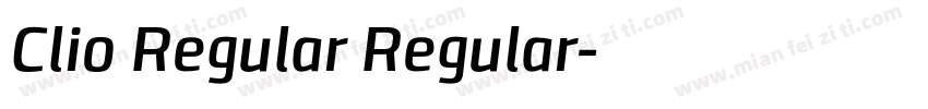 Clio Regular Regular字体转换